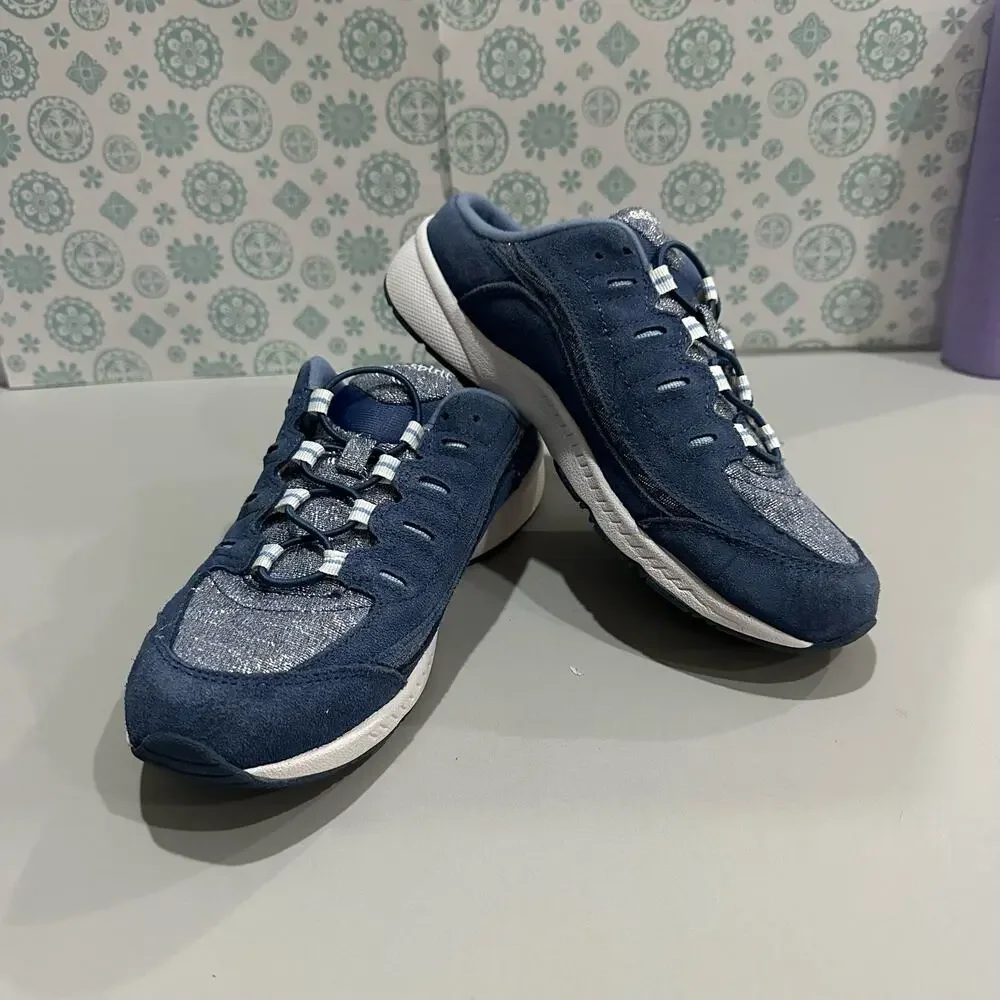 Easy spirit Seromy blue slip on mules permanent lace up size 8 - Picture 8 of 15